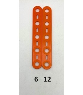 Mj flat strip 5 holes orange