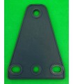 Mj plaque trapèze souple 3x1 gris foncé