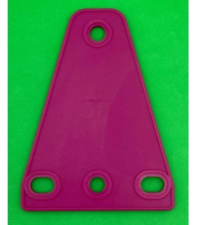 Mj trapezoidal flexible plate 3 x 1 fushia pink