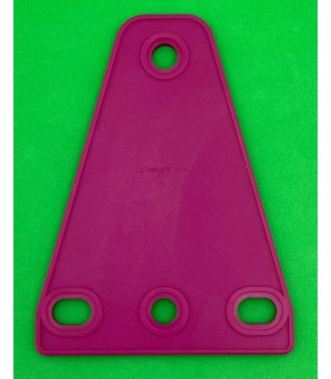 Mj trapezoidal flexible plate 3 x 1 fushia pink