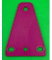Mj trapezoidal flexible plate 3 x 1 fushia pink