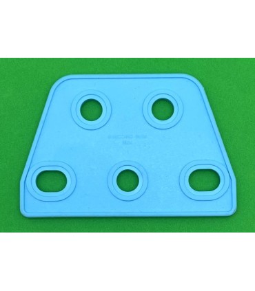 Mj trapezoidal flexible plate 3 x 2 pale blue