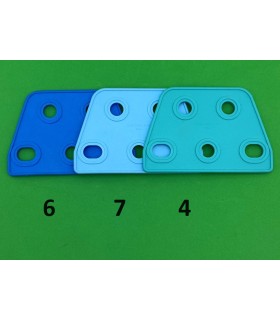 Mj plaque trapeze souple 3x2 bleu