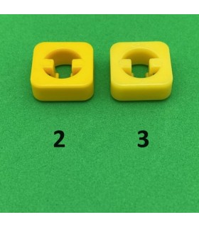 Mj notched square nut for picht 1,98mm lemon yellow