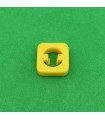 Mj notched square nut for picht 1,98mm lemon yellow