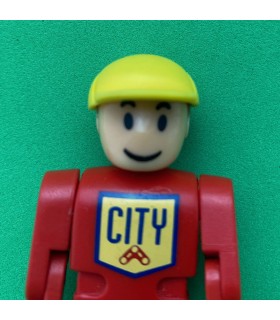 Mj personnage jaune et bleu city