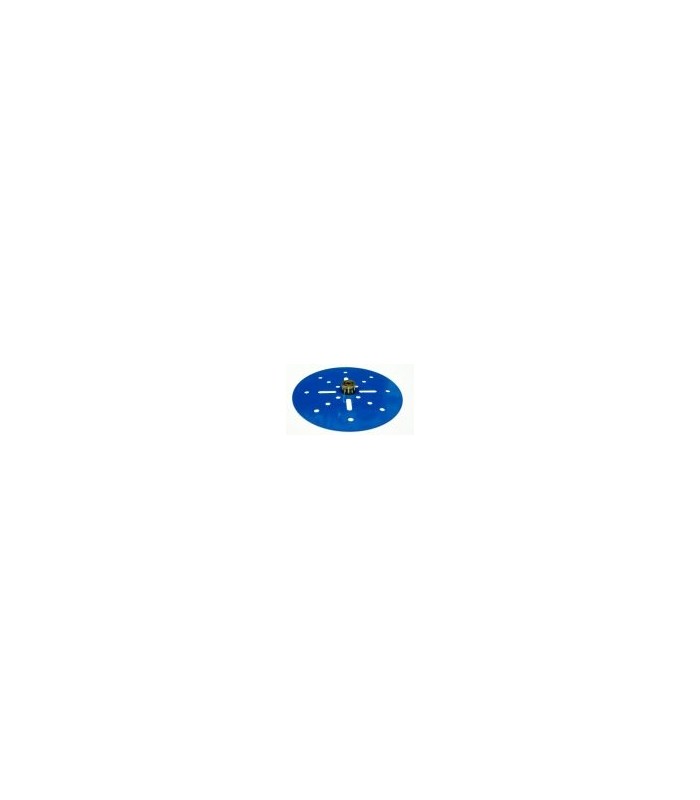 Plateau central ø 100 mm 8 trous bleu Plateau central ø 100 mm 8 trous bleu
