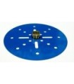 Plateau central ø 100 mm 8 trous bleu