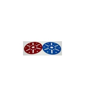 Plaque circulaire 63-12 trous  bleu