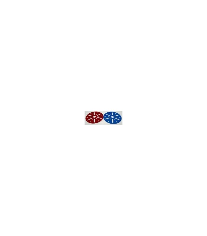 Plaque circulaire 63-12 trous bleu Plaque circulaire 63-12 trous bleu