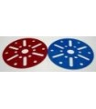 Plaque circulaire 63-12 trous  bleu