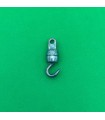 Large loaded hook steel colored