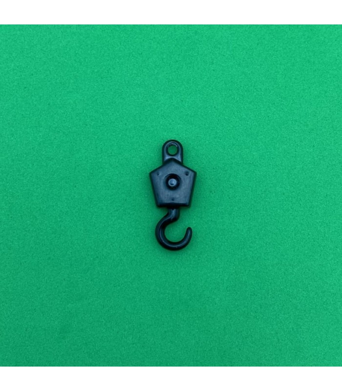 Small loaded hook shiny black Small loaded hook shiny black