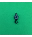 Small loaded hook shiny black