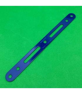 Slotted strip 140 mm english dark blue