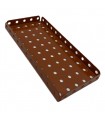 Plaque a rebords 11x5 tr (140x60 mm) brun