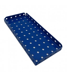 Plaque a rebords 11x5 tr (140x60 mm) bleu