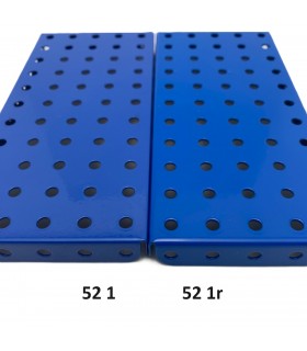 Plaque a rebords 11x5 tr (140x60 mm) bleu
