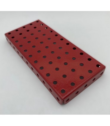 Flanged Plate 11x5 holes modified red