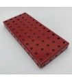 Plaque à rebords 11x5 tr modifiée rouge