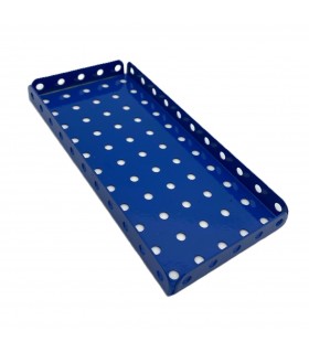Flanged Plate 11x5 holes modified dark blue