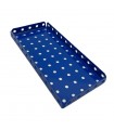 Flanged Plate 11x5 holes modified dark blue