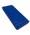 Plaque à rebords 11x5 tr modifiée bleu foncé
