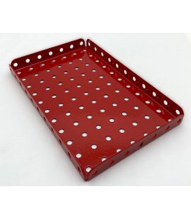 Flanged plate 7x11 hole red