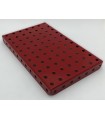 Flanged plate 7x11 hole dark red
