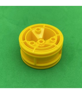 Jante plastique ø45 largeur25,4 jaune