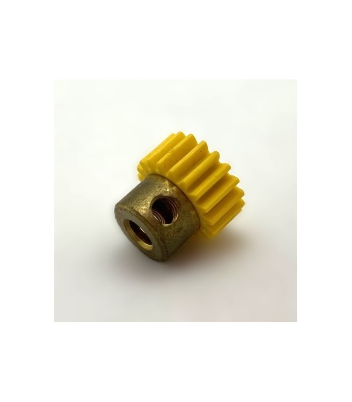 Plastic Pinion 19 th with boss yellow Plastic Pinion 19 th with boss yellow