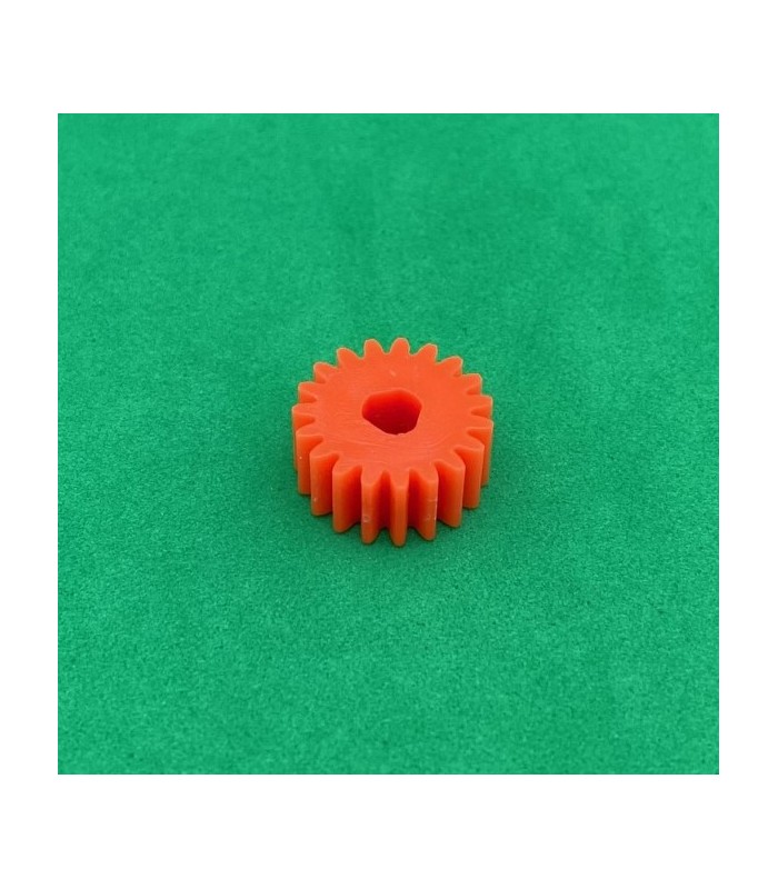 Pignon 19 dents 3 pans orange fluo