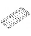 Plaque a rebords 11x5 tr (140x60 mm) gris  (lot de 5)