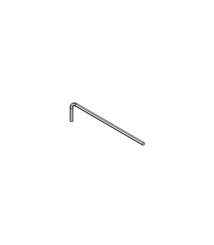 Wrench 6 sections 2 mm black