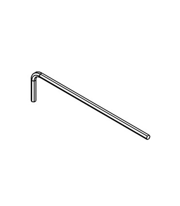 Wrench 6 sections 2 mm black