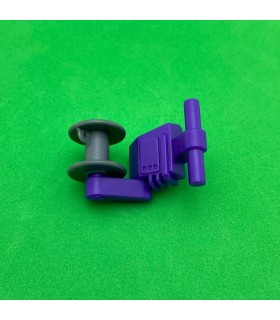Mj support double handle with pulley purple