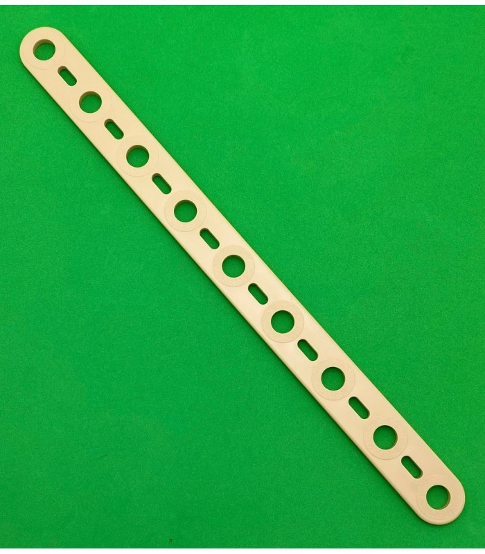 Mj flat strip 9 holes beige