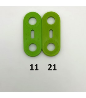 Mj bande 2 trous vert pomme