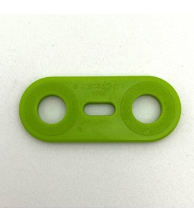 Mj flat strip 2 holes apple green