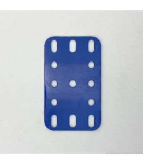 Plastic plate 3x5 h (40x60mm) blue