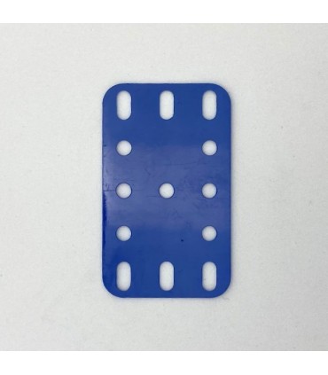 Plastic plate 3x5 h (40x60mm) blue