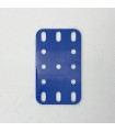 Plastic plate 3x5 h (40x60mm) blue