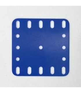 Flexible plastic plate 5x5h (60x60mm) blue