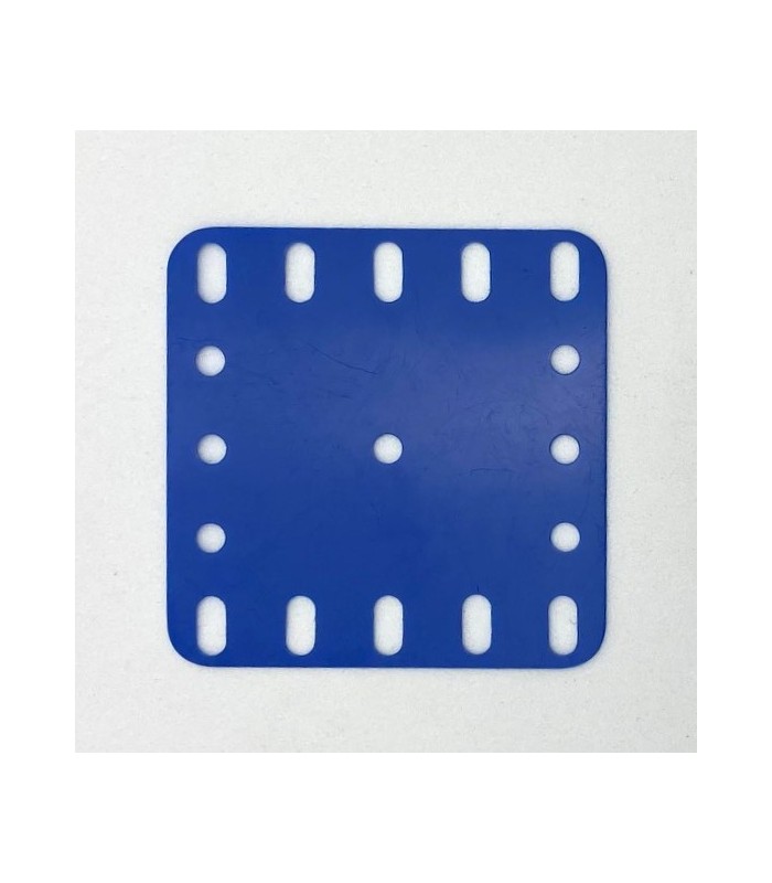 Flexible plastic plate 5x5h (60x60mm) blue
