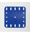 Plaque flexible 5x5 trous (60x60mm) en plastique bleu