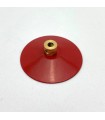 Conical disc red with hub