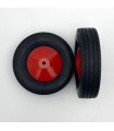 Pneu de camion øext85.5mm øint45mm larg20mm caoutchouc noir (lot de 2)