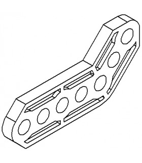 Plastic obtuse corner bracket grey