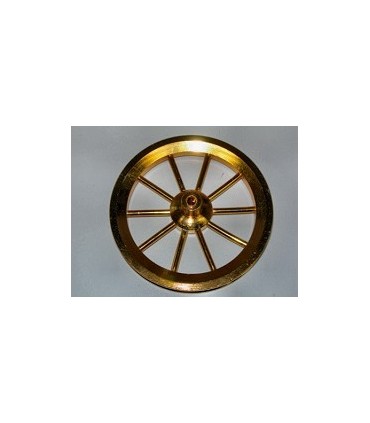Roue d'artillerie laiton