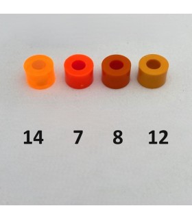 Plastic washer spacer light orange